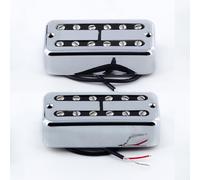 FLEOR Alnico Lot de 2 micros Humbucker manche 3-4K + chevalet 4-5K pour guitare de style FT, chromé
