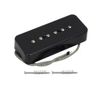 FLEOR Barre de savon Alnico 5 P90 Micro manche simple bobinage Micro simple bobinage pour guitare électrique LP, noir