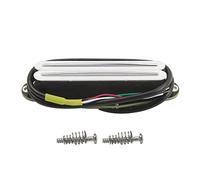 FLEOR Double humbucker à rail chaud Micro Humbucker pour guitare à simple bobinage Haut rendement 12~13K Blanc Fit ST SQ TL Guitare électrique