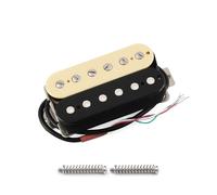 FLEOR Guitare électrique Micros Humbucker Manche Alnico 5 Micro (crème + noir)