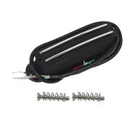 FLEOR Hot Rail Céramique Micro Humbucker Format Simple Bobinage 6~7K Pickup Manche pour Guitare électrique Strat, Noir