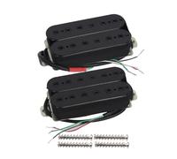 FLEOR Jeu de micros manche + chevalet Micros Humbucker à double bobinage pour le remplacement du micro de guitare électrique-noir