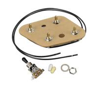 FLEOR Kit de faisceau de câbles pré-câblé 2T2V, avec interrupteur à bascule à 4 trous, 3 voies, pots 500K pour guitare LP