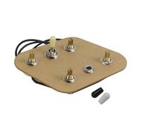 FLEOR Kit de faisceau de câbles pré-câblé 2T2V, avec interrupteur à bascule à 6 trous, 3 voies, pots 500K pour guitare SG