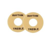 FLEOR Lot de 2 anneaux d'interrupteur à bascule pour guitare électrique LP, crème