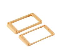 FLEOR Lot de 2 cadres de micro Humbucker incurvés pour guitare LP Style LP, crème