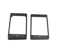 FLEOR Lot de 2 cadres de micro pour guitare LP Humbucker incurvés - Pièce de rechange pour guitare de style LP, noir