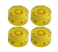 FLEOR Lot de 4 boutons de vitesse pour guitare Gibson LPs et SG, jaune fluo