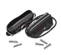 FLEOR Micro Alnico 5 TL Micro chevalet Humbucker Hot Rail 12.5~13k & Micro manche simple bobinage Noir 7~8K Fit TL Partie guitare