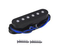 FLEOR Micro central à bobine unique en céramique, ton Vintage, pour guitare de Style Strat, noir