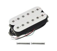 FLEOR Micro chevalet pour guitare électrique Alnico 5 Micros Humbucker à double bobinage - Blanc