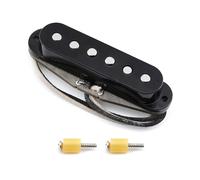FLEOR Micro chevalet vintage Alnico 5 SSS à bobine unique pour guitare électrique ST, noir