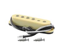 FLEOR Micro simple bobinage Alnico 5 Micros ST Micros Guitare Manche Staggered pour guitare électrique ST SQ, crème