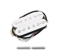 FLEOR Micros Humbucker Alnico 5 chevalet pour guitare Blanc 14-15 K