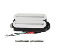 FLEOR Micros Humbucker Dual Hot Rail Micro manche 7-8K Céramique Micro Humbucker pour guitare électrique, blanc