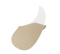 FLEOR Pickguard autocollant en celluloïd pour guitare acoustique en forme de virgule, transparent