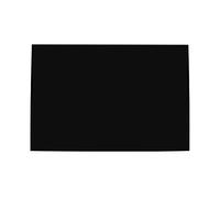 FLEOR Pickguard Matériel Feuille de guitare vierge gratter plaque Rectangulaire 11x17'' Personnalisé pour ST TL Basse Garde de guitare électrique, 1 plis noir