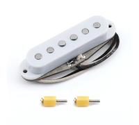 FLEOR Vintage Alnico 5 Micro à bobine simple pour guitare électrique ST Blanc