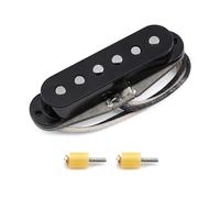 FLEOR Vintage Alnico 5 Micro central à bobine simple pour guitare électrique ST Noir