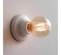 FLEPYHB Appliques murales d'intérieur LED, applique murale en céramique moderne, lampe de lecture de chevet de chambre contemporaine, applique murale ronde intérieure câblée, mini tête de lit E27, é