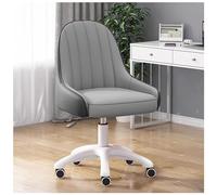 FLEPYHB Chaise de Bureau à Domicile, Chaise de Bureau Pivotante à 360°, Chaise Ergonomique en Similicuir Réglable en Hauteur, Chaises D'ordinateur Modernes et Confortables, Chaise de Vanité