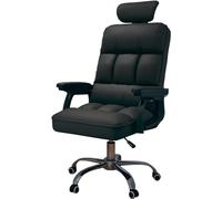 FLEPYHB Chaise de Bureau à Domicile, Chaise de Salle pivotante Chaise de Bureau pivotante avec Appui-tête, Fauteuil de Travail Ergonomique en Cuir à Hauteur réglable pour Salon, Chambre, Bureau, étu