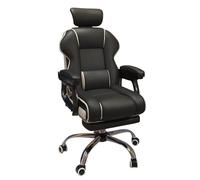 FLEPYHB Chaise de Bureau à Domicile, Chaises D'ordinateur Pivotantes à 360°, Chaise de Bureau Ergonomique à Hauteur Réglable, Chaise de Réception, Chaise Roulante avec Dossier Inclinable