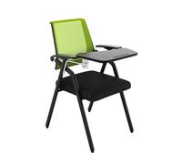 FLEPYHB Chaises Pliantes en Maille, Chaise D'étudiant avec Bureau Intégré Et Dossier Ergonomique, Chaise Empilable avec Assise Rembourrée pour Salle De Conférence, pour La Maison, L'école, Les Fêtes