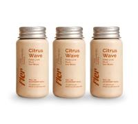Fler Lot de 3 Recharges pour Déodorant Rechargeable, Sans Sels d'Aluminium et Sans Alcool, à l'Acide Hyaluronique, Aloe Vera et Beurre de Karité, Protection 48 h (3 Citrus Wave)