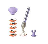 Fler The Razor Shave Set - Rasoir Femme avec Têtes Interchangeables, Rasoir avec Support, 6 Lames de Rechange et Étui Protecteur, Rasoirs Unisexes, Lame avec Aloe Vera, Vitamine E (Lilas)