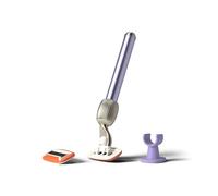 Fler The Razor Starter Set - Rasoir pour Femme avec Têtes Interchangeables, Rasoir avec Support et 2 Lames de Rechange, Rasoirs Unisexes, Lame avec Aloe Vera, Vitamine E (Lilas)