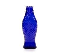 Serax Bouteille en verre Fish & Fish 85 cl Cobalt blue