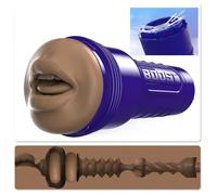 Fleshlight Boost Blow - bouche réaliste masturbateur (brun)