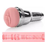 Fleshlight Pink Quiver - masturbateur masculin avec fonction chauffante - double moteur avec 10 modes de vibration et 6 niveaux d'intensité - manchon superskin