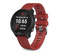 Fleshy Leaf Bracelet en silicone souple compatible avec Garmin Forerunner 245,20 mm, compatible avec Garmin Vivoactive 3/3 Music/Venu Sq/Vivomove HR/Forerunner 245 Music/Forerunner 645/645 Music, 20