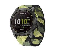 Fleshy Leaf Compatible avec Garmin Fenix 8 47 mm/epix Pro 47 mm en nylon pour Fenix 5/6/7Fenix 5 Plus/Fenix 6 Pro/Forerunner 935, 22MM, Nylon, Pas de gemme