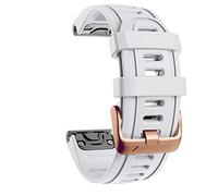 Fleshy Leaf QuickFit 20mm Bracelet de montre - Compatible avec Garmin Fenix 8 43mm/epix Pro 42mm/Fenix 7S/5S/5S Plus/6S/6S Pro/D2 Delta S/Descent Mk2S - Bracelet de remplacement pour SmartWatch en