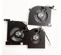 Fleshy Leaf Ventilateur de refroidissement CPU + GPU de rechange pour MSI Stealth GS66 WS66 11UG 11UE 11UH 11UMT 11UKT Creator 15 OLED MS-16V4 BS5005HS-U4Q BS5005HS-U3J 16V4-CPU 16V4-G-CCW