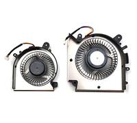 Fleshy Leaf Ventilateur de refroidissement CPU + GPU pour MSI Katana GF76 Pulse GL76 MS-17L1 GF66 11UC Pulse GL66 11UEK MS-1581 DC5V Series PABD08008SH-N459 PAAD06015SL-N460