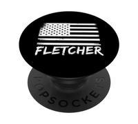 Fletcher Nom de prénom personnalisé pour Anniversaire de citoyenneté PopSockets PopGrip Adhésif