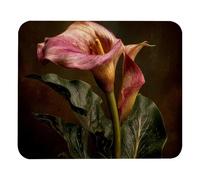 Fleur À Cultiver : Calla Lily Vintage Flo (3) Tapis De Souris Antidérapante Tapis Souris Bords Cousus Mouse Pad pour D'Études Jeux Maison 25X30Cm