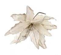 Fleur à paillettes à suspendre pour décoration de sapin de Noël, convient pour les fêtes de fin d'année et la décoration saisonnière de la maison ()