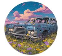 Fleur âme du désert Puzzles Art Déco 1000 Piece Voiture Junker Jigsaw Puzzle Jeu De Famille Idées Cadeaux pour Adultes Et Enfants À Partir De 12 Ans 1000pcs (67.5x67.5cm)