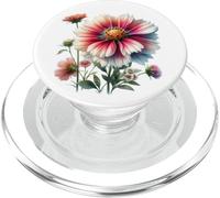 Fleur Aquarelle vibrante - Fleurs de Jardin Floral PopSockets PopGrip pour MagSafe