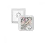 Fleur Arbre Bird Ukiyo-e Feuilles PBT Keycaps pour Clavier mécanique Blanc OEM sans Marquage d'impression R3 Multicolore