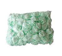 Fleur Artificielle, 100pcs Fleur Artificielle Belle Couleur Unie PE Mousse De Simulation De Mariage Mousse Rose pour La Fête Menthe Verte 100 pièces