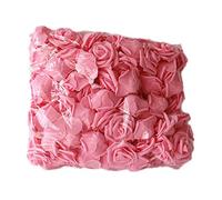 Fleur Artificielle, 100pcs Fleur Artificielle Belle Couleur Unie PE Mousse De Simulation De Mariage Mousse Rose pour La Fête Rose foncé 100 pièces