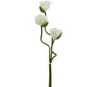 Fleur artificielle Coquelicot Blanc Lot de 3 55/60/70cm Fleur décorative Rose à claquer
