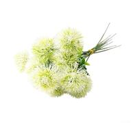 Fleur artificielle de pissenlit artificielle pour décoration de maison et d'événement, ornement fantaisiste pour espace de vie (C 126 blanc)