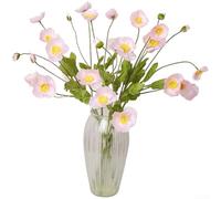 Fleur artificielle en soie, arrangement floral réaliste à tige unique pour décoration d'intérieur, mariage, centre de table, bar, décoration de fête (H)